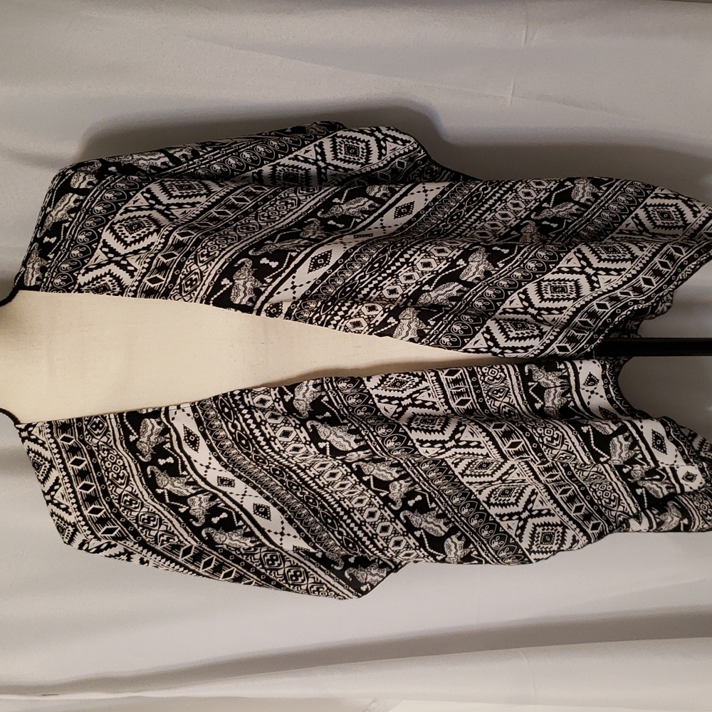 Elephant print kimono
